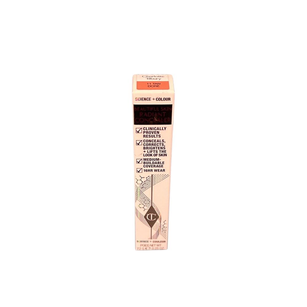 Charlotte Tilbury Beautiful Skin Radiant Concealer 11 Tan 0.25 oz Authentic - Picture 2 of 6